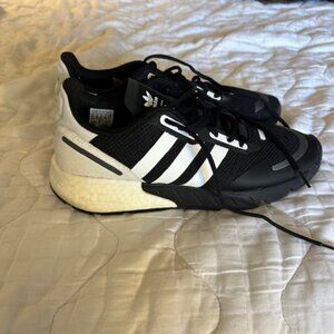 Black & White Adidas ZX 1K Boost Men's Shoes